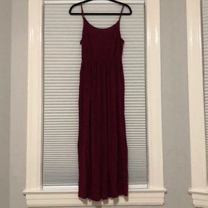Maroon maxi dress